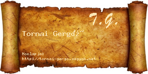 Tornai Gergő névjegykártya